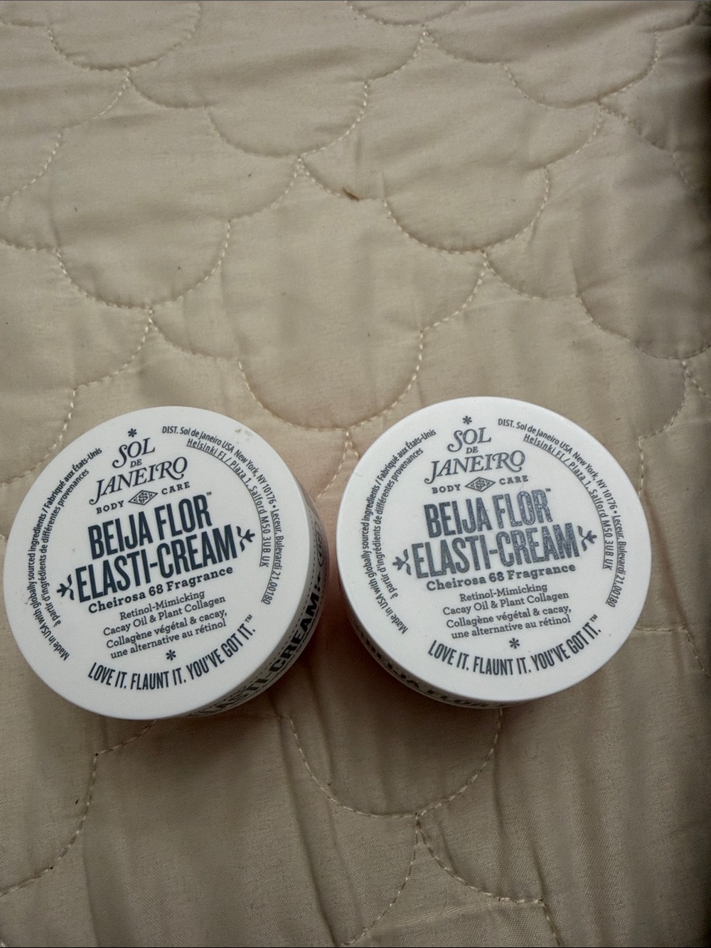 Sol de Janeiro Beija Flor Elasti-Cream - White jars